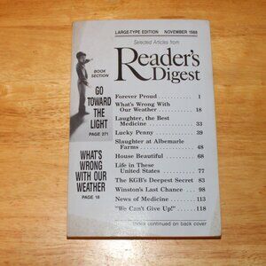 Large-Type Edition Reader's Digest November 1988